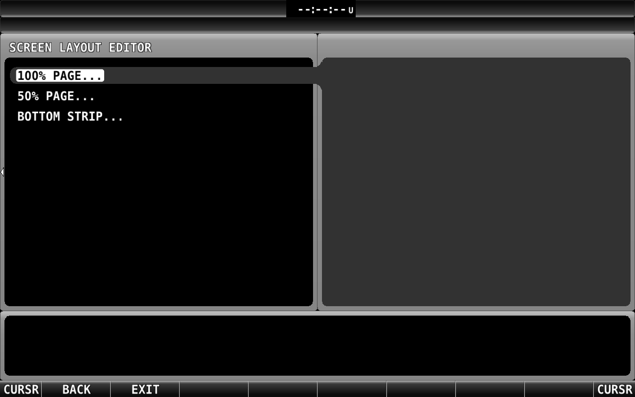 Screen Layout Editor Example
