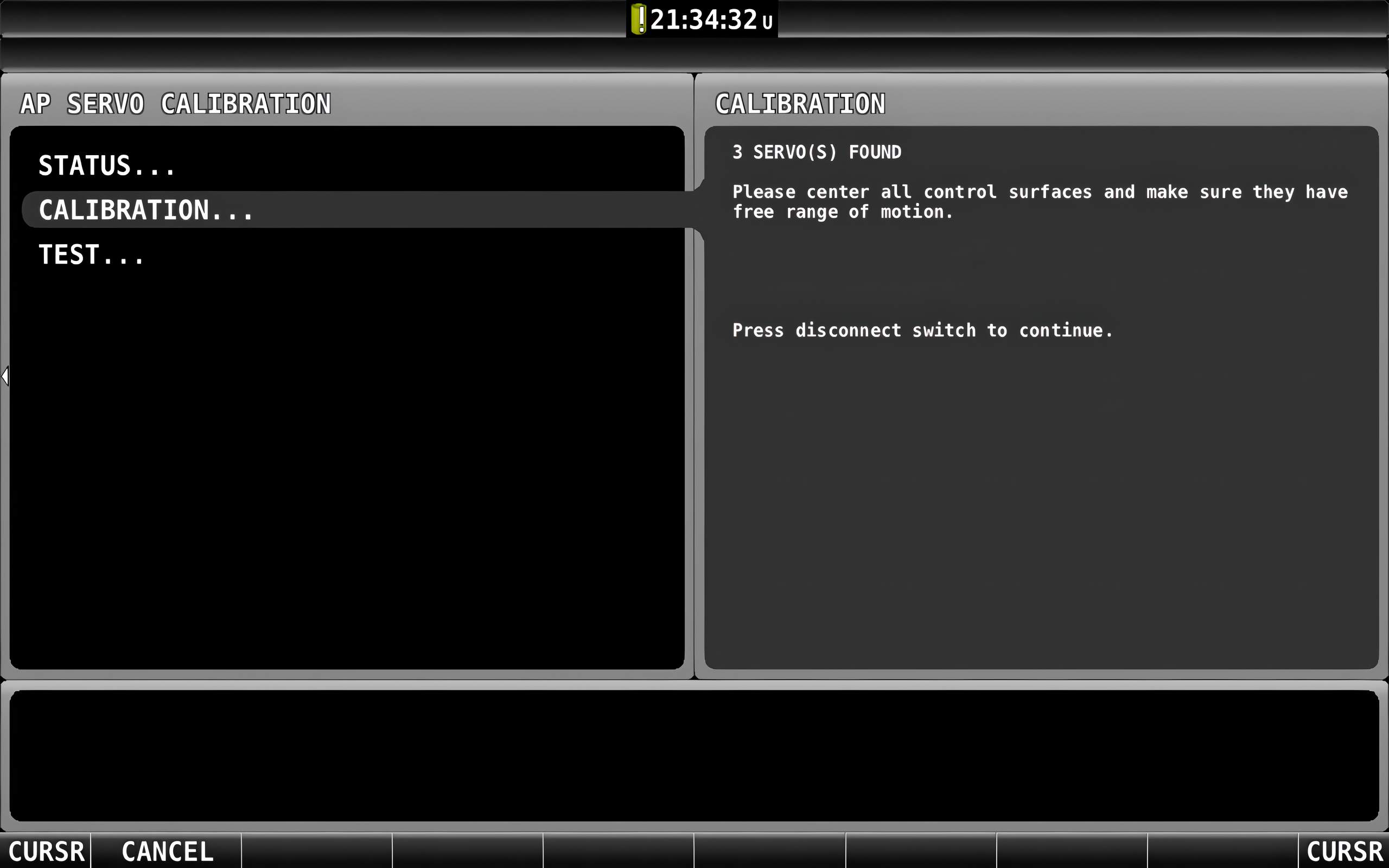 Autopilot Servo Calibration